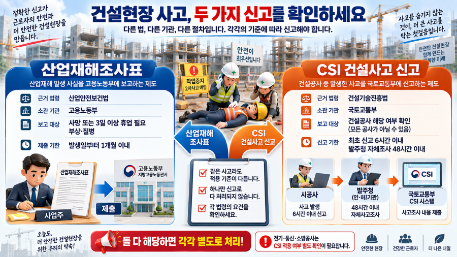 건설현장 사고보고