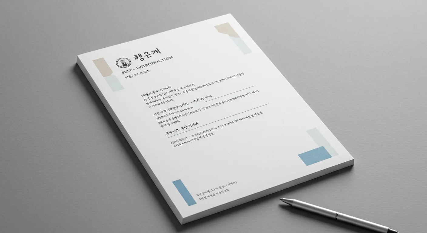 기본 자기소개서 (Word)