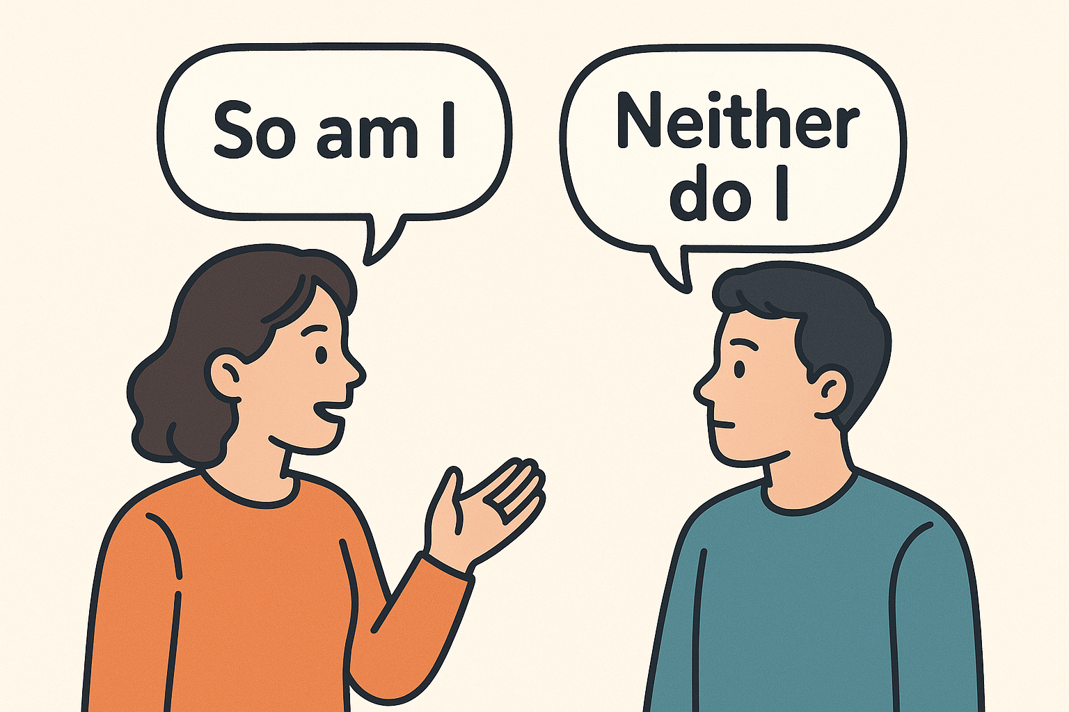 So / Neither / Nor로 동의를 표현할 때의 도치