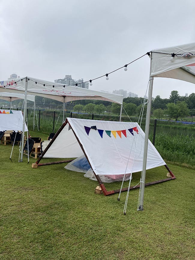 중랑천변행사장