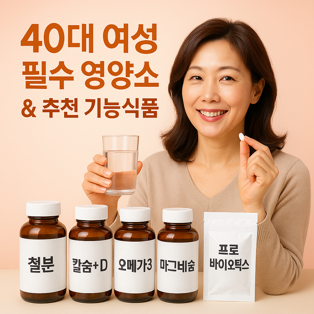 40대 여성에게 꼭 필요한 영양소
