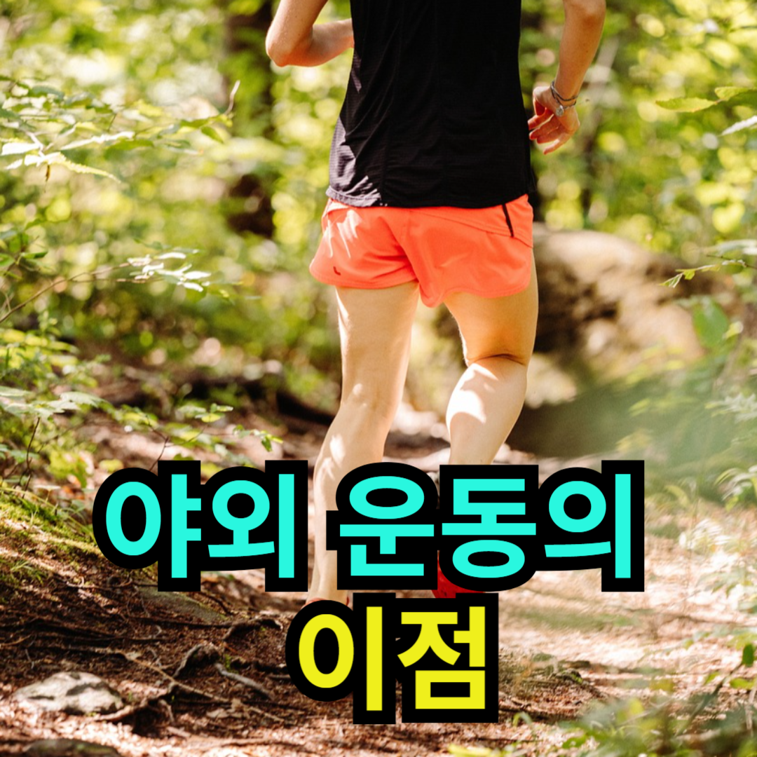 야외 운동의 이점