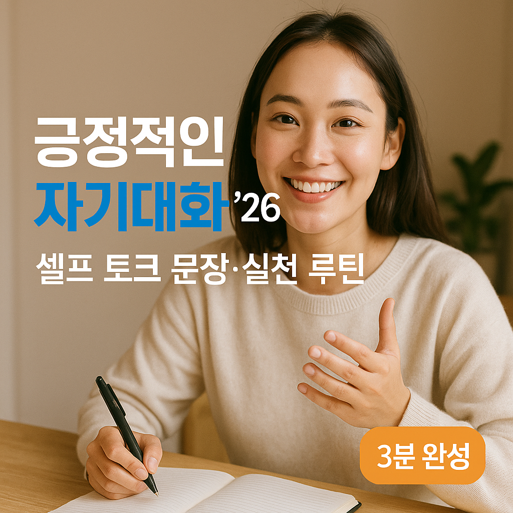 긍정적인 자기대화 ’26 | 셀프 토크 문장·실천 루틴