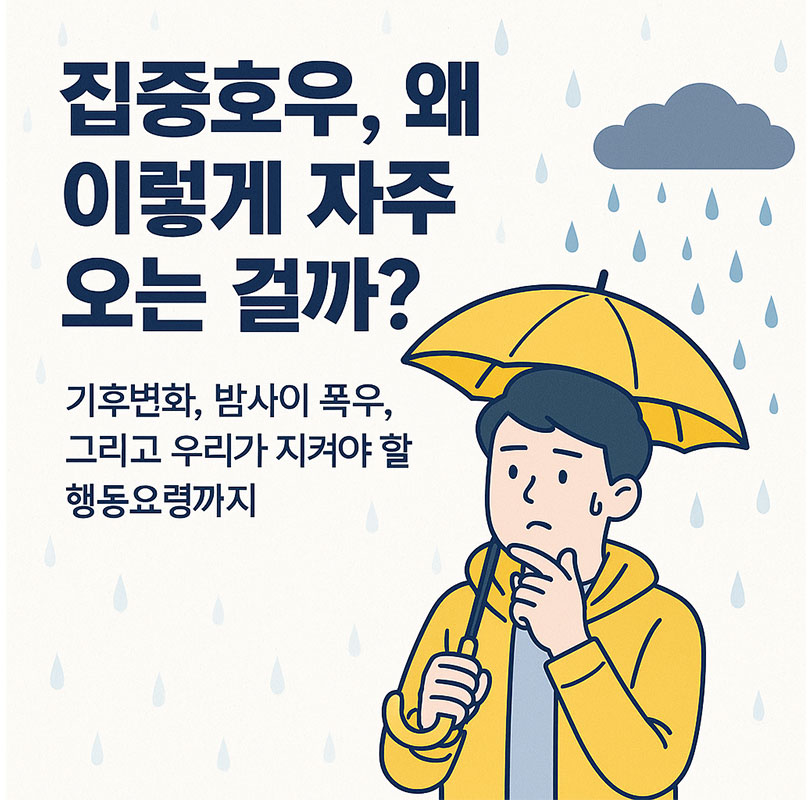 AI가 만들어준, 집중호우 이렇게 자주 오는 걸까?