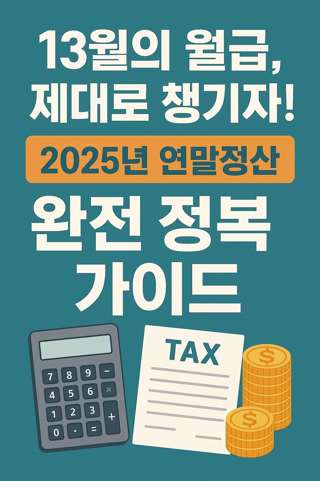 💳 13월의 월급, 제대로 챙기자! 2025년 연말정산 완전 정복 가이드