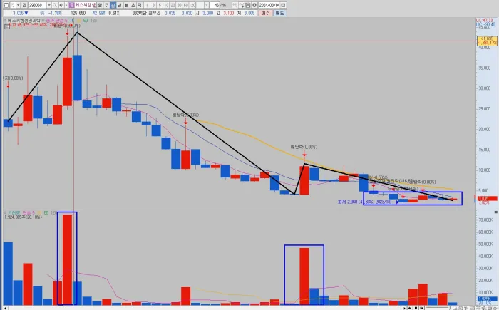 에스씨엠생명과학-월봉-차트-정밀-분석