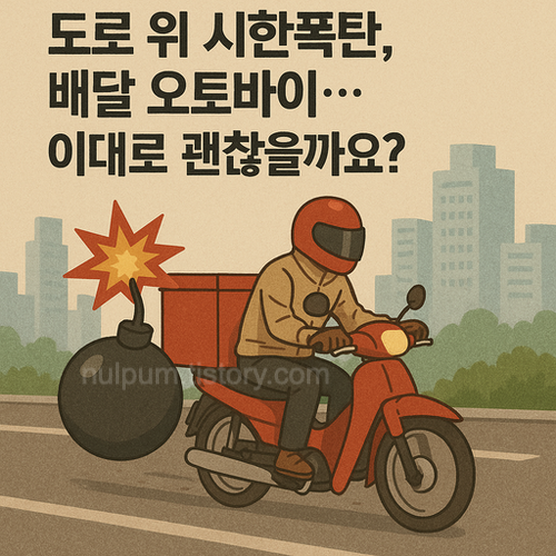 도로 위 시한폭탄, 배달 오토바이