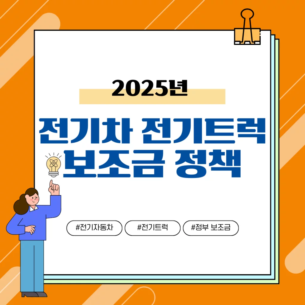 2025년 전기차 구매 보조금의 차종별 혜택
