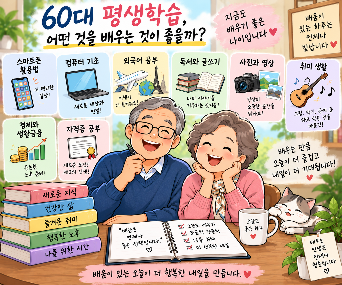 60대 평생학습, 행복한 배움의 하루