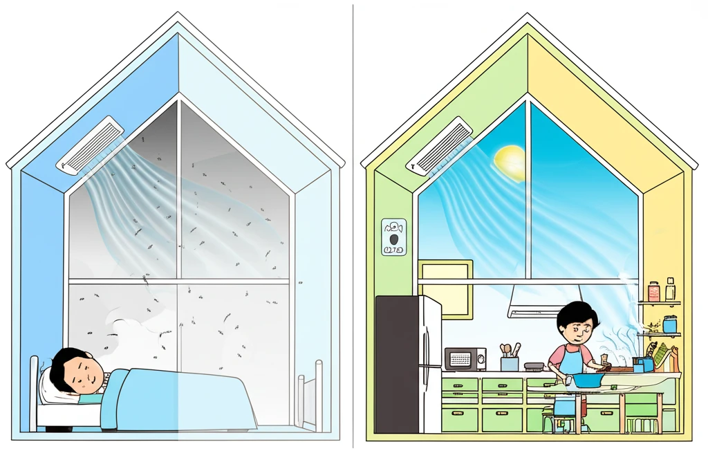 에너지 효율 극대화 환기청정기 겨울 ..