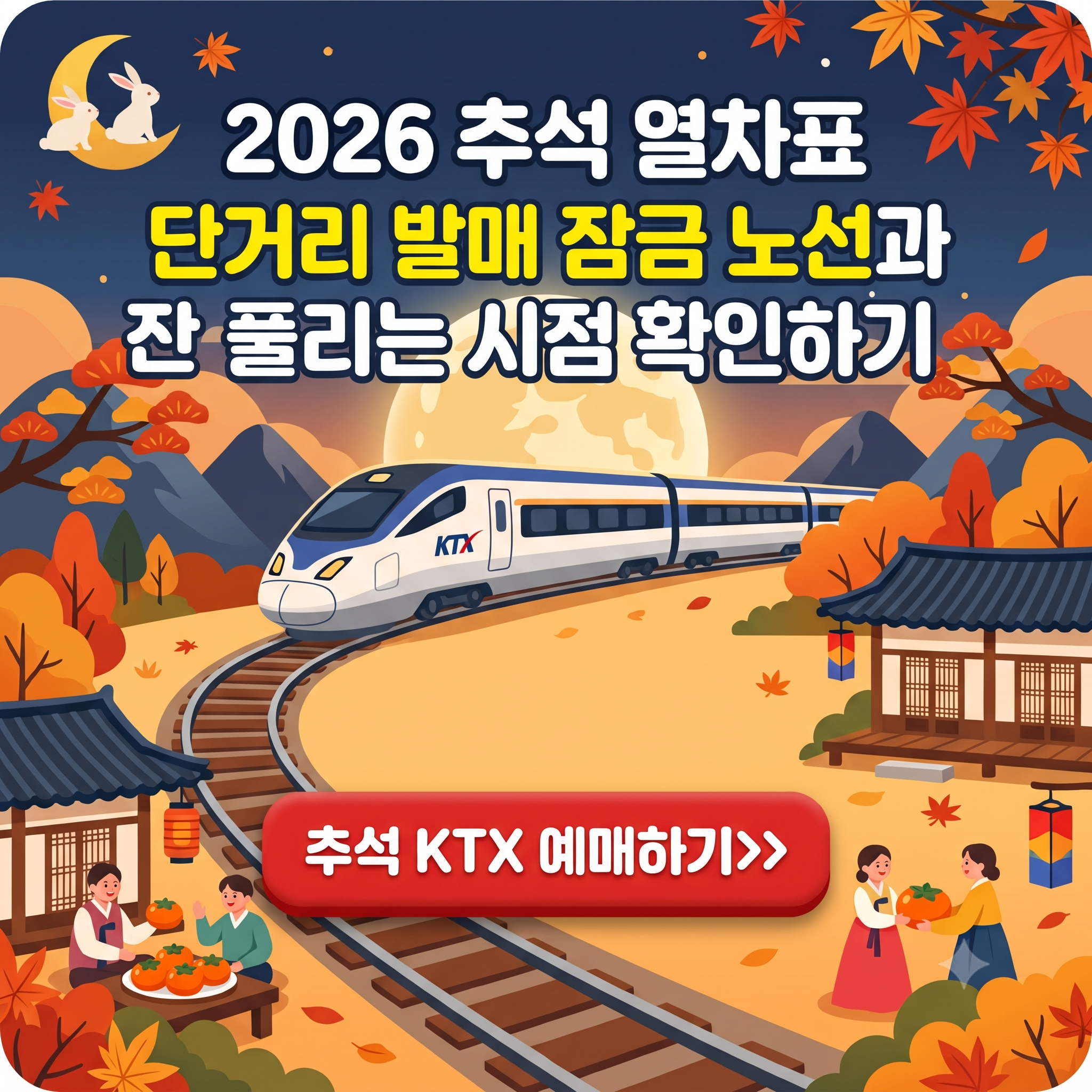 추석 KTX 예매 알아보기