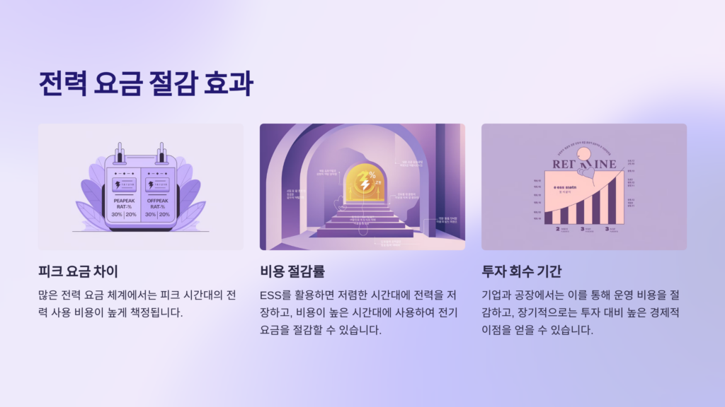 전력 요금 절감 효과