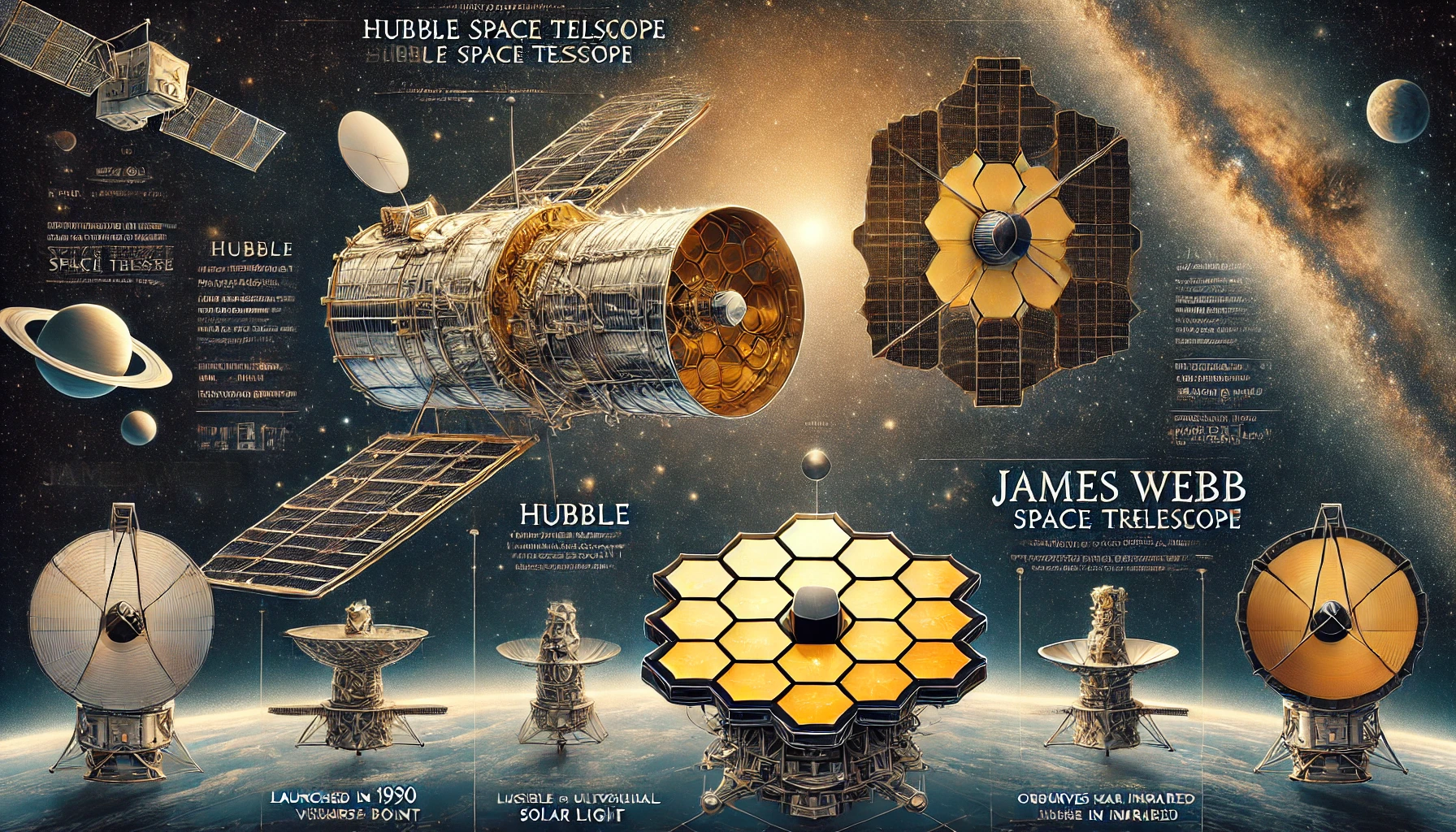 허블 vs 제임스웹 우주망원경, 뭐가 다를까? 차이점 완벽정리