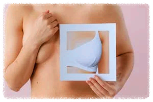 유방암 자가진단을 묘사하는 이미지