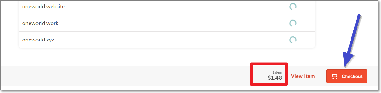 도메인-장바구니-화면