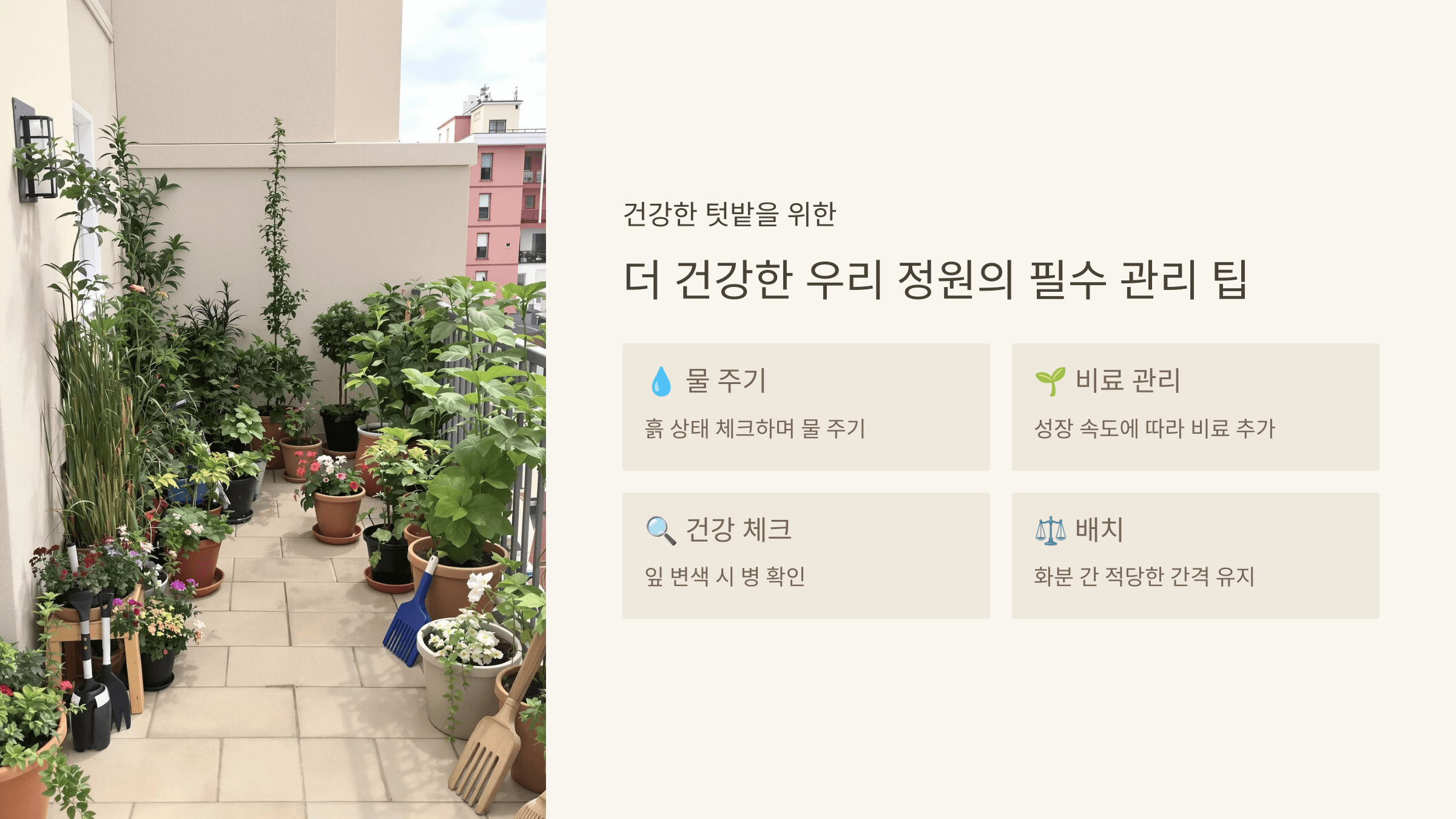 베란다 텃밭, 이렇게 관리하면 성공 확률 UP!