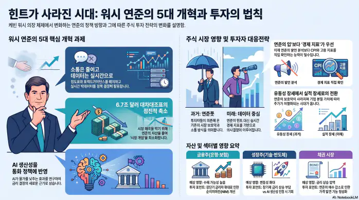 케빈 워시 연준 의장 5개 TF(태스크포스) 발표, 주식 투자자가 알아야 할 것