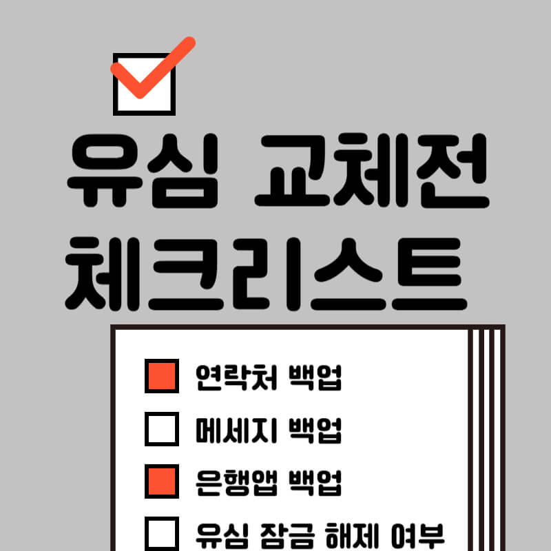 유심교체 전 체크리스트-대표이미지