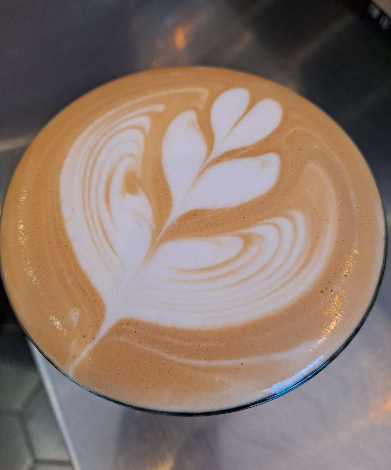 라떼아트 3단튤립