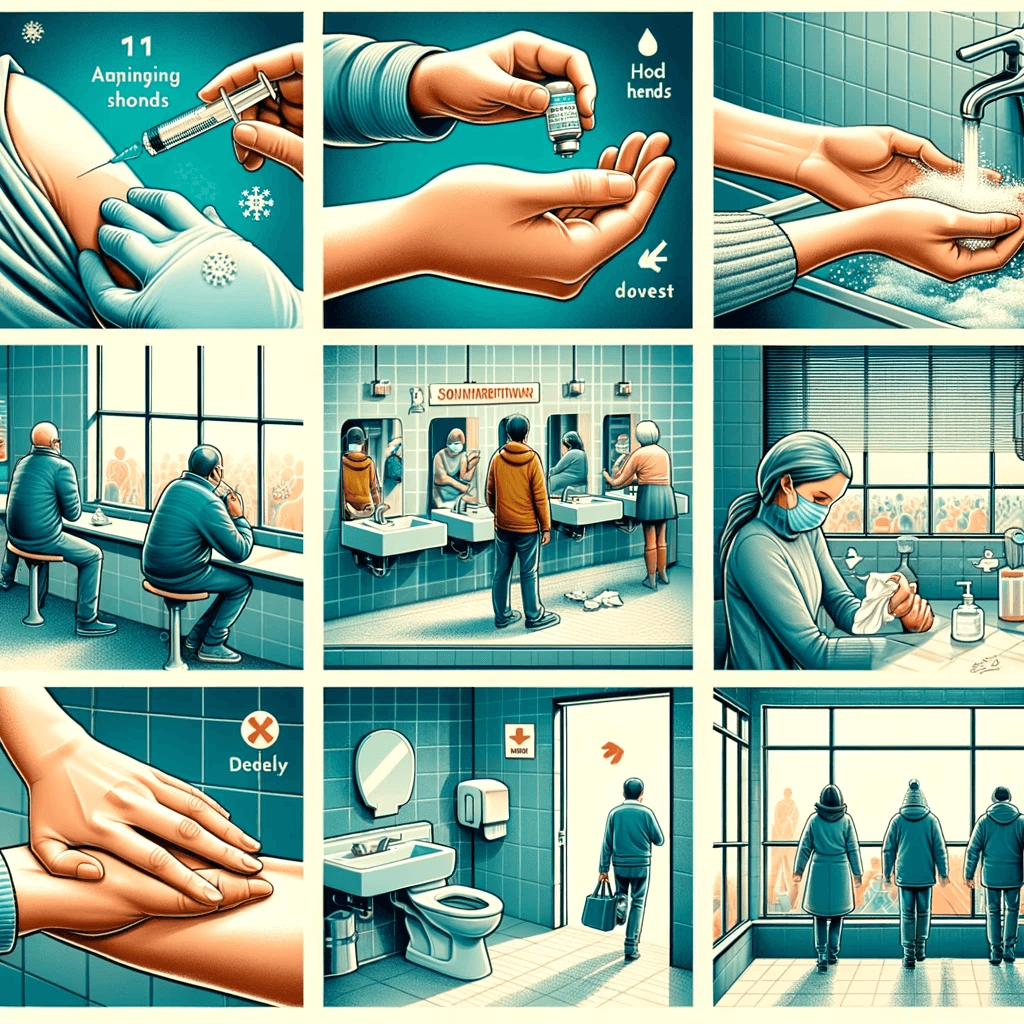 독감예방법 이미지