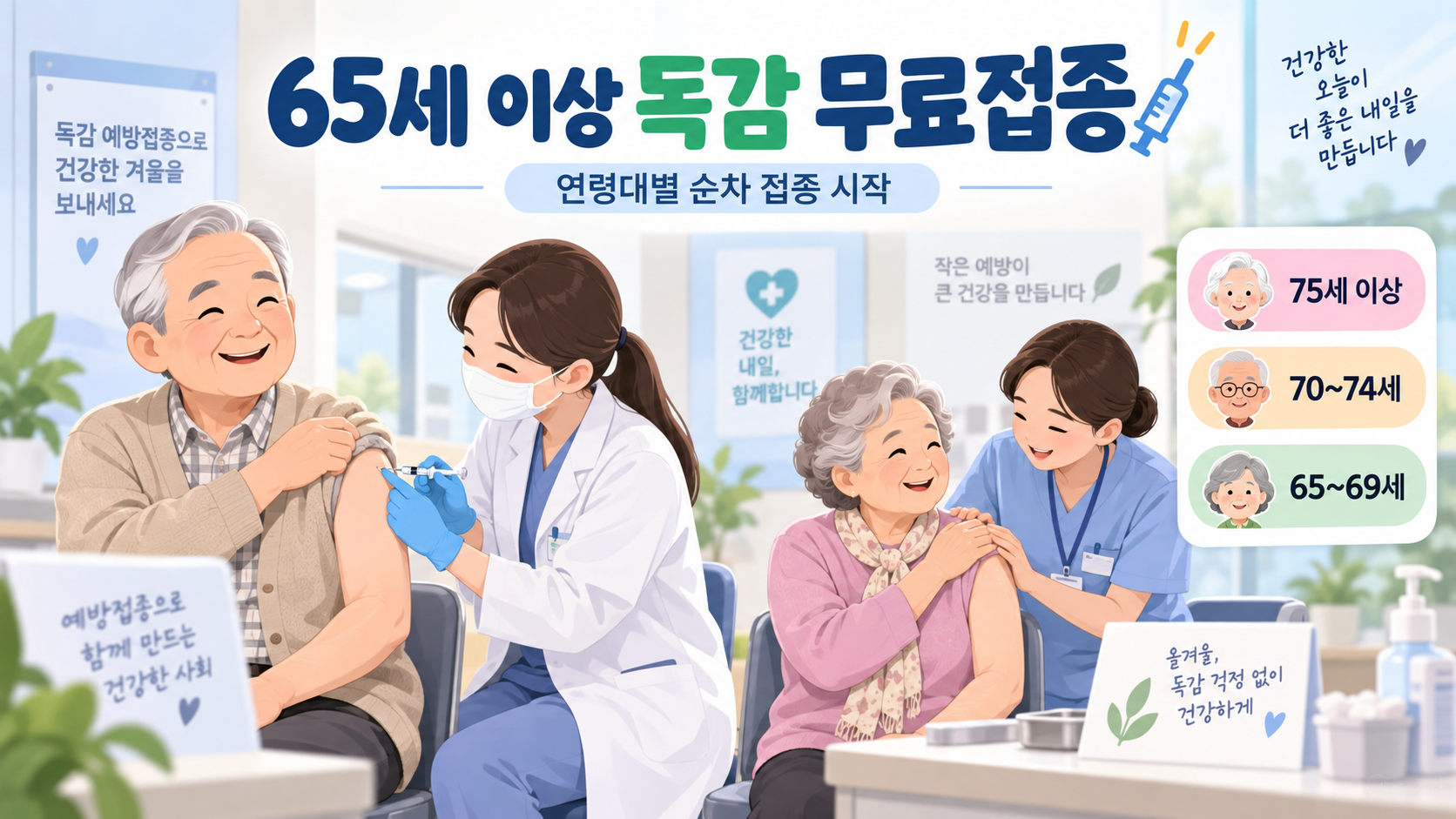 65세 이상 독감 무료접종 날짜