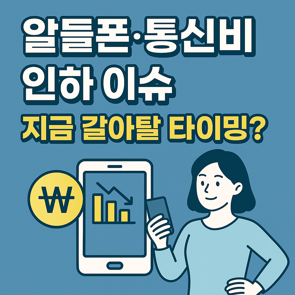 알뜰폰·통신비 인하 이슈, 지금 갈아탈 타이밍일까?