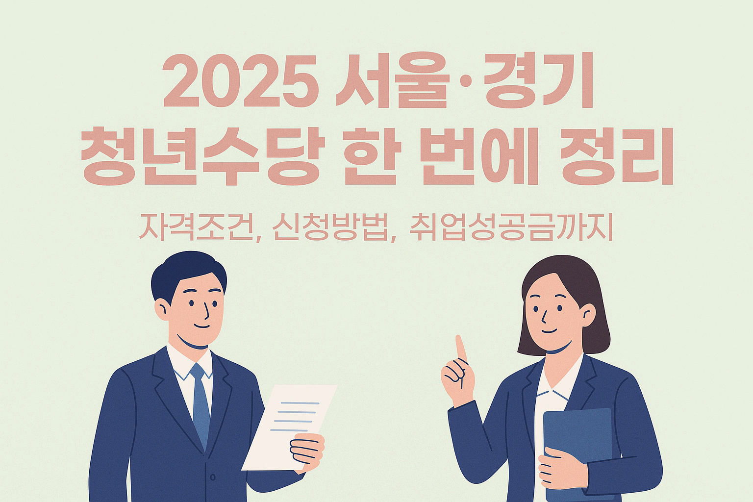 2025 서울&middot;경기 청년수당 한 번에 정리: 자격조건, 신청방법, 취업성공금까지