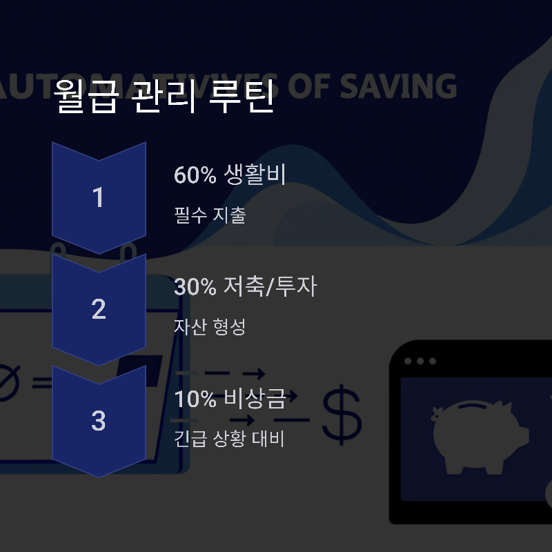 월급 루틴과 비상금 계좌의 필요성