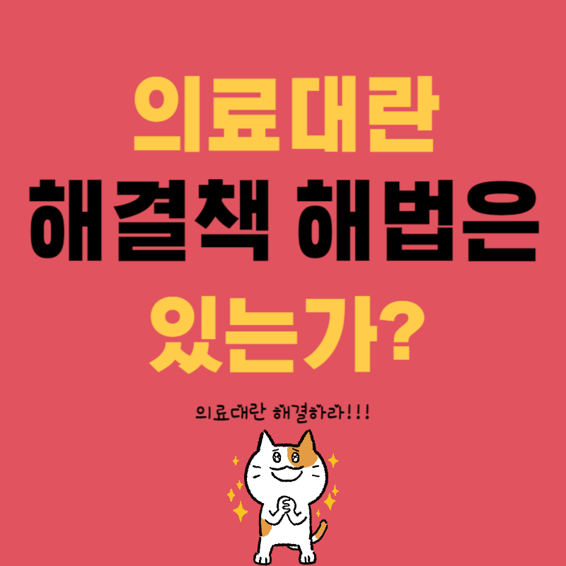 의료대란, 해결책 해법은 있는가?