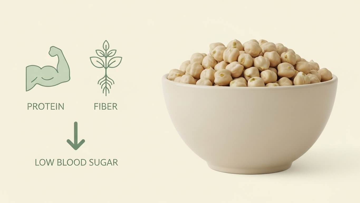 병아리콩: 단백질과 식이섬유가 혈당을 잡는다