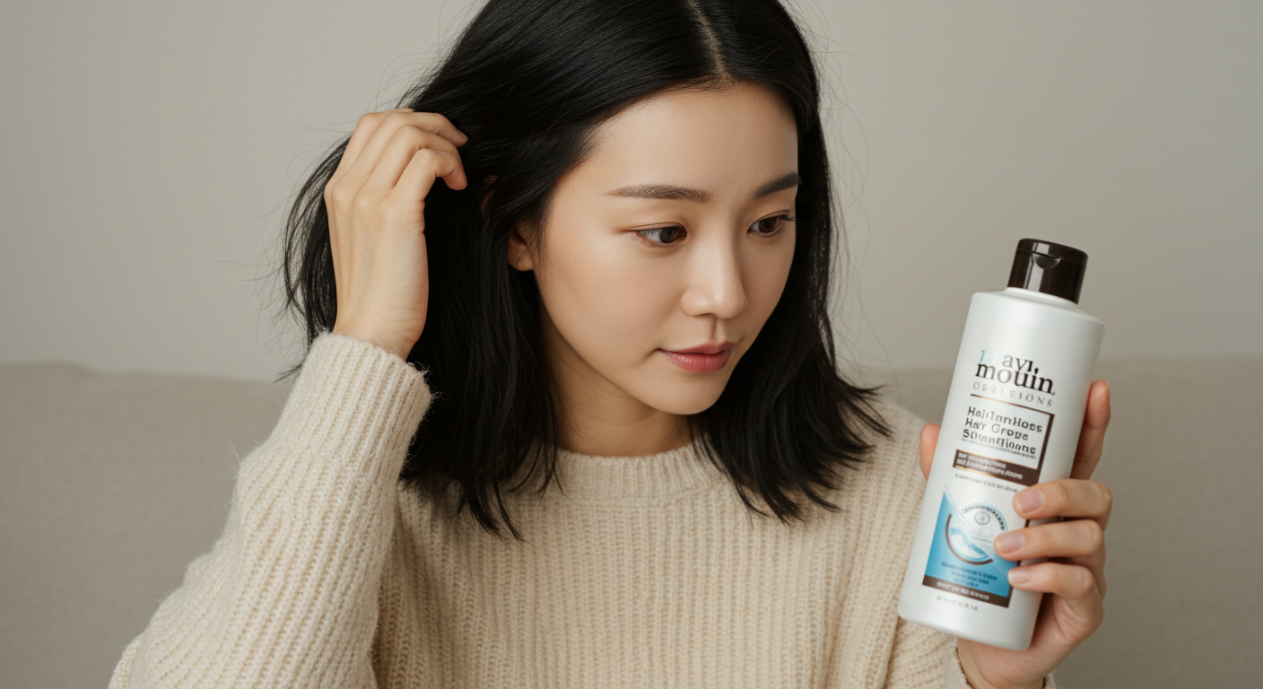 중년 여성 탈모 샴푸