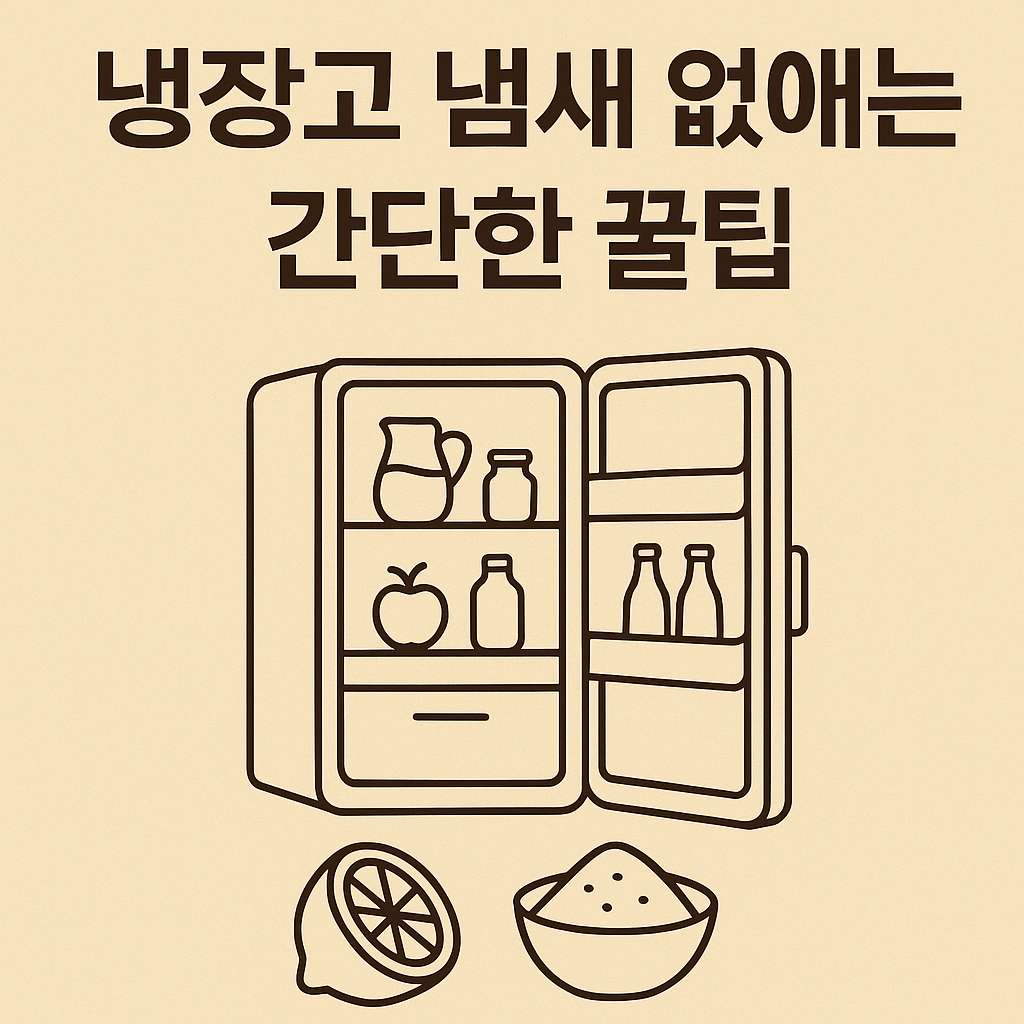 냉장고 냄새 없애는 간단한 팁