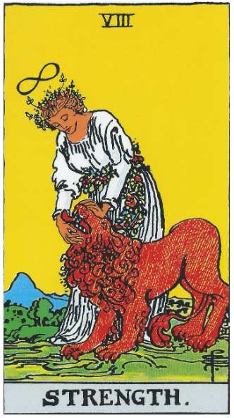타로카드에서 8번 힘(Strength) 카드