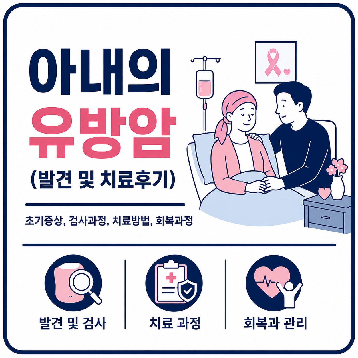 아내의 유방암 절제 수술 사진