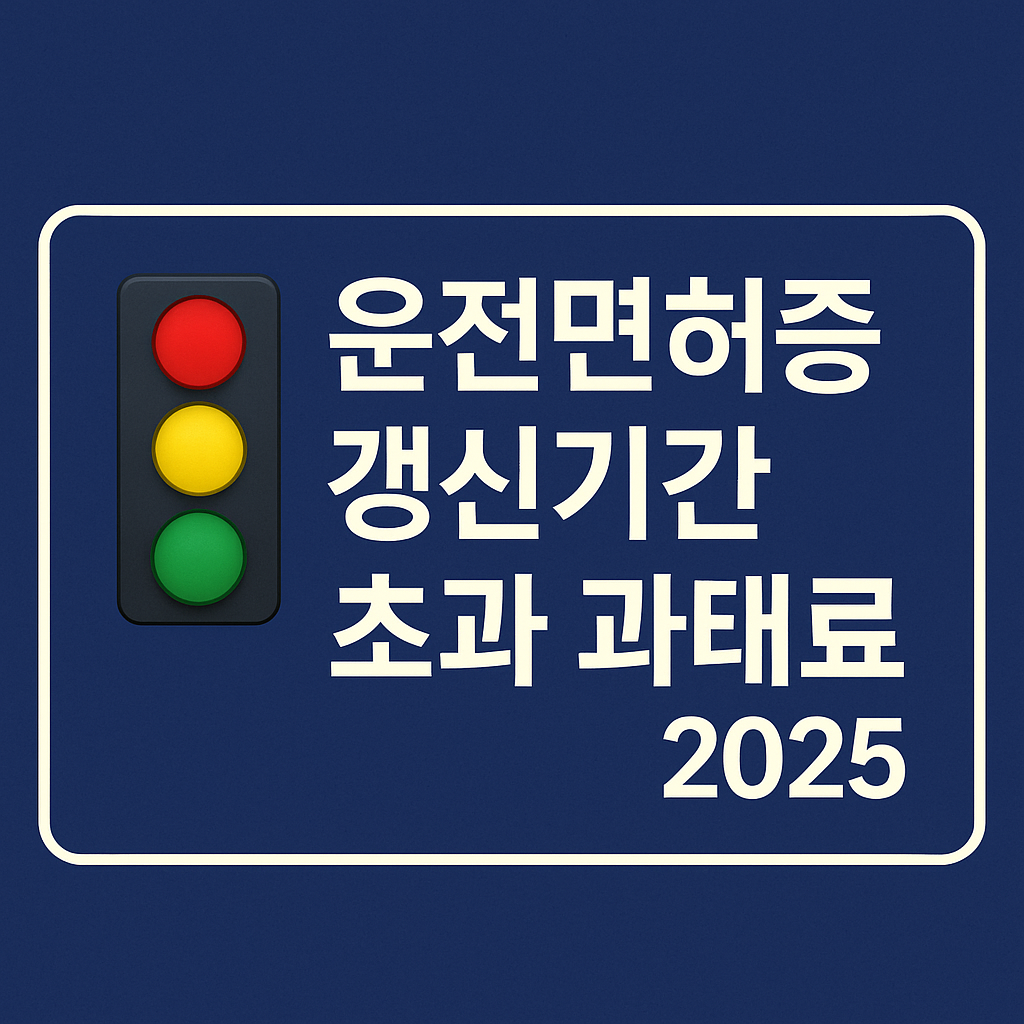 운전면허증 갱신기간 초과 과태료 최신 가이드