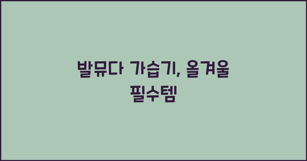 발뮤다 가습기