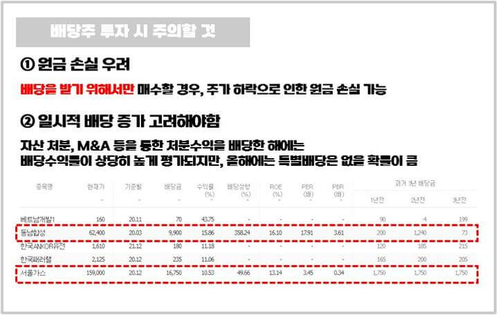 배당주-투자-주의할점