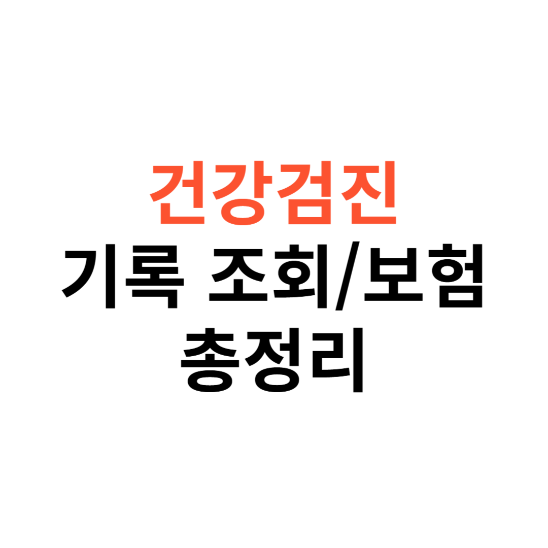 건강검진 기록 조회