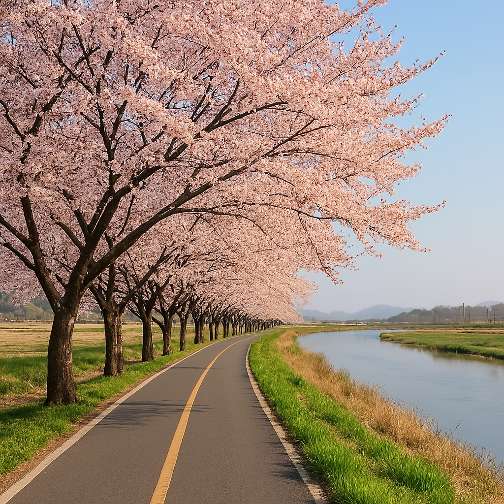 만경강 벚꽃 이미지 2
