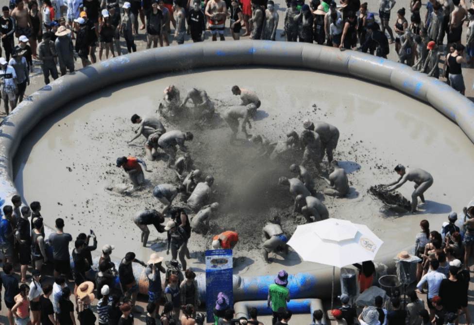 보령머드축제현장