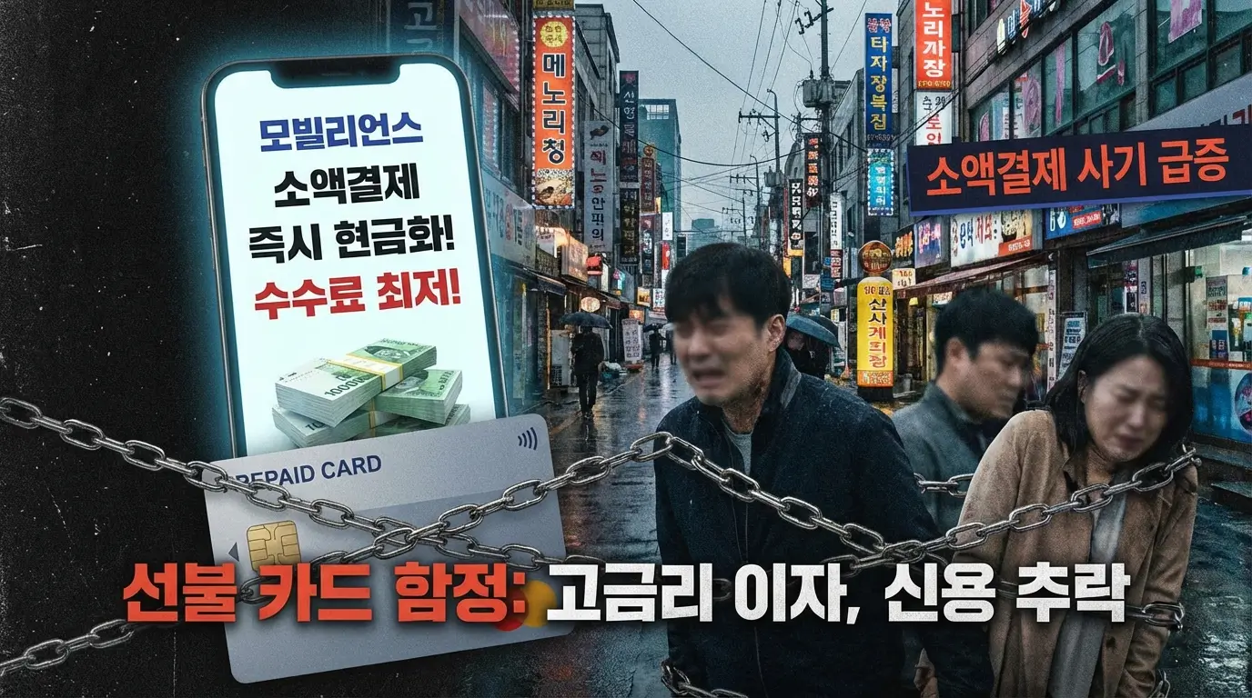 모빌리언스 카드 소액 결제 현금화 유혹과 선불 카드 함정