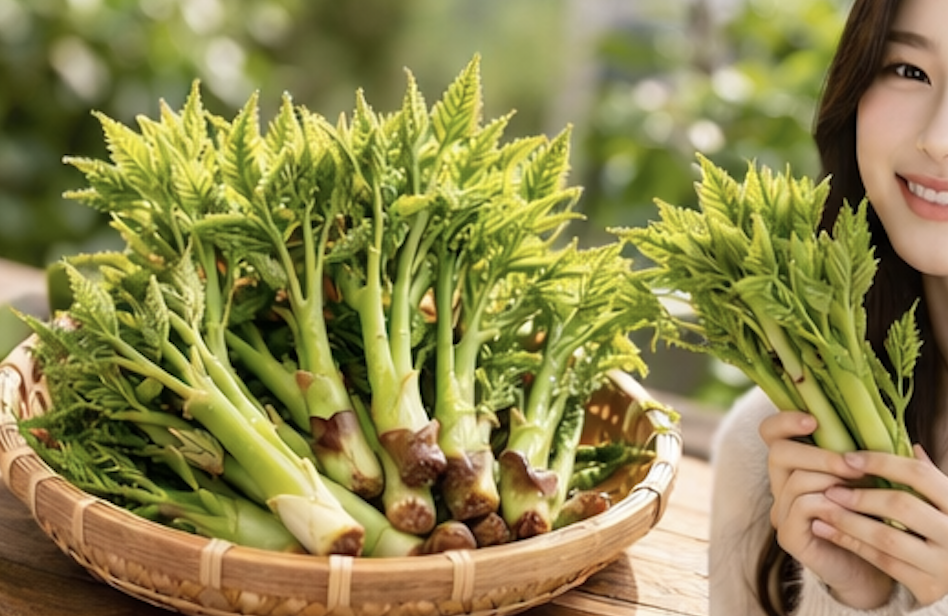 두릅 특유의 쓴맛