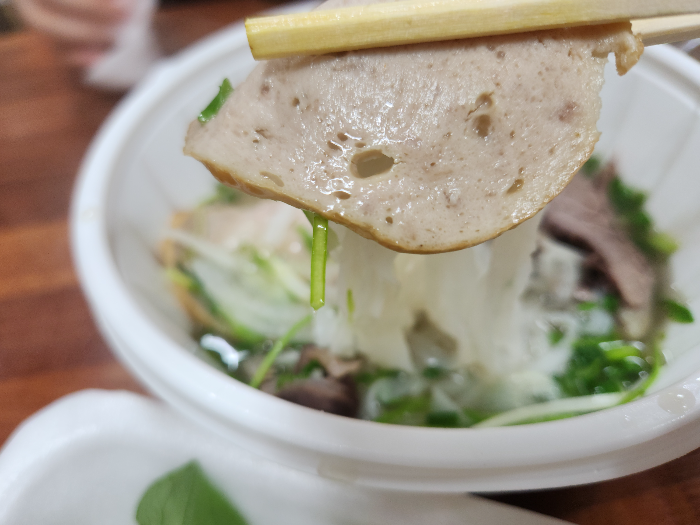 I ate Pho bo