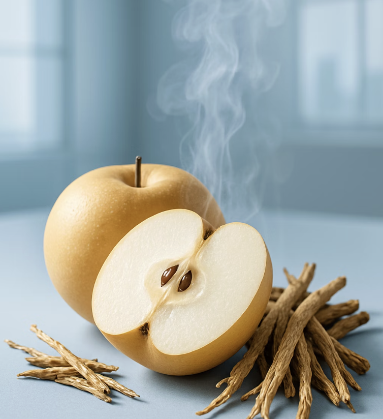 가래가 답답할 땐, '배도라지차'