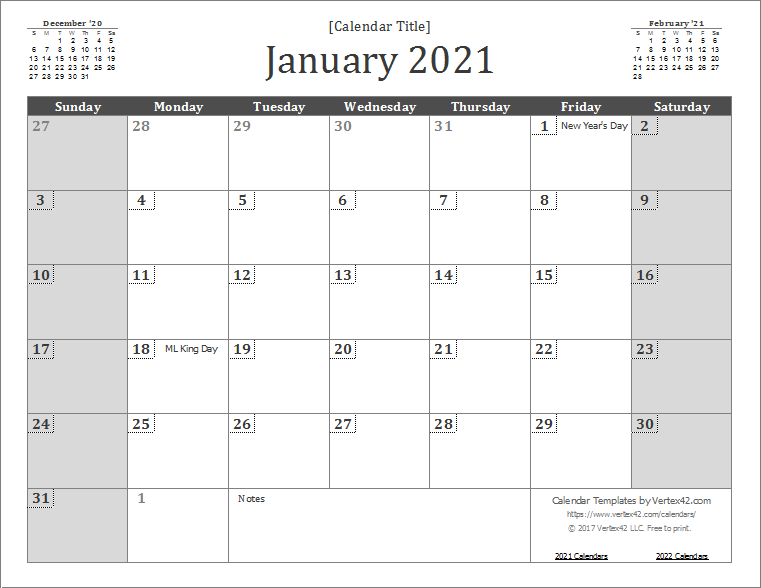 2021 달력 (벽걸이)