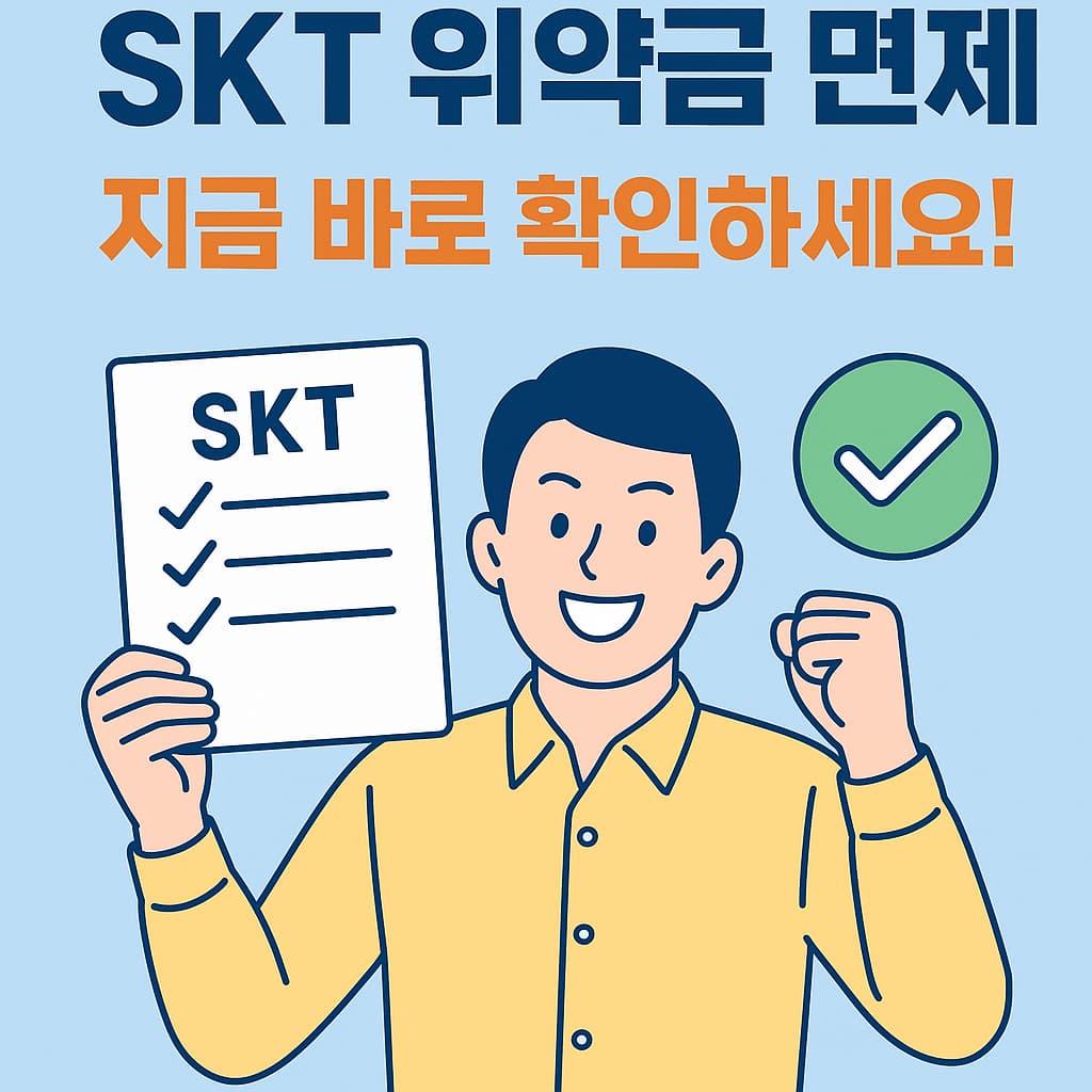 SKT 위약금 면제 신청