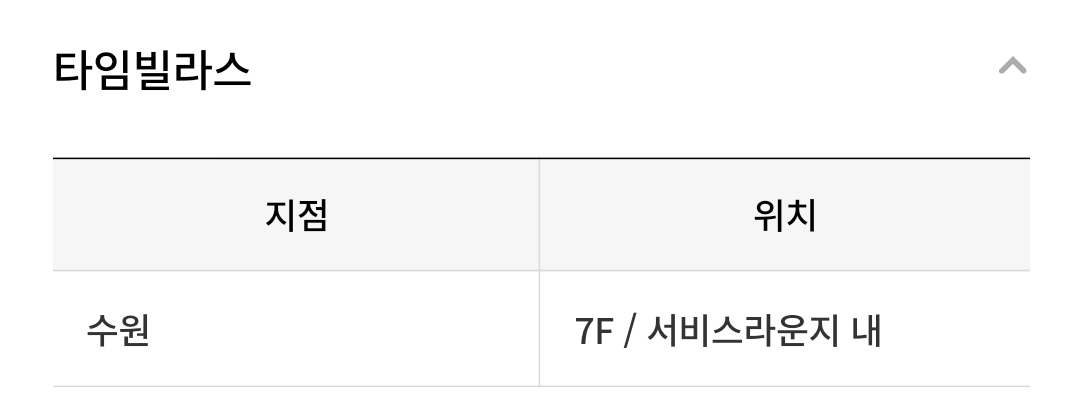 롯데타임빌라스 상품권 교환장소(지점별 층수, 위치)