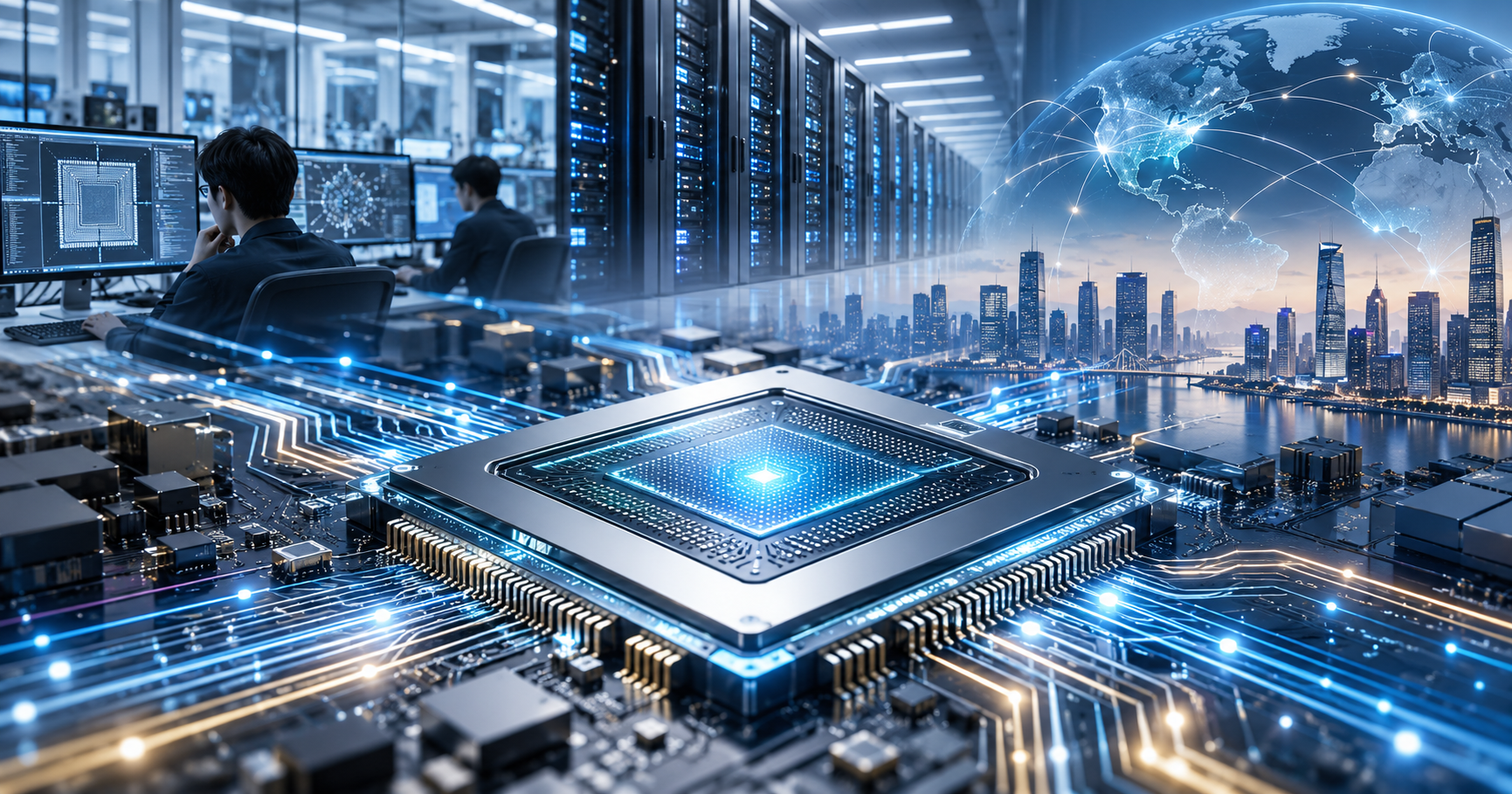 세미파이브 AI ASIC 703억원 수주와 데이터센터 추론 가속기 개념 이미지