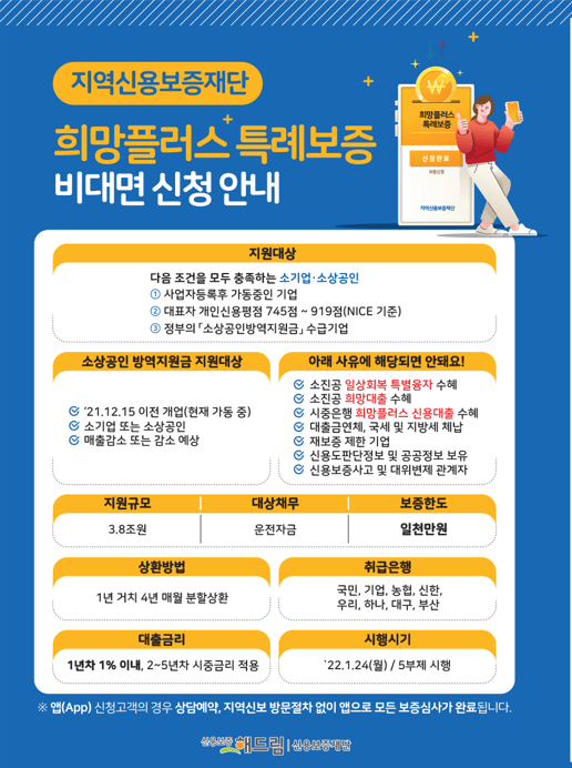 소상공인 희망대출플러스 신청