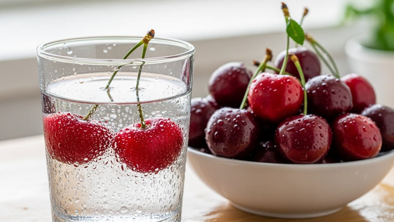 요산 수치 검사 결과지를 확인하는 모습과 정상 범위 안내